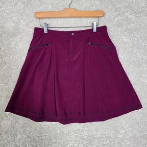 Title Nine Skort Women 2 Purple Swingtastic Stretch Zip Pocket Active Tenniscore